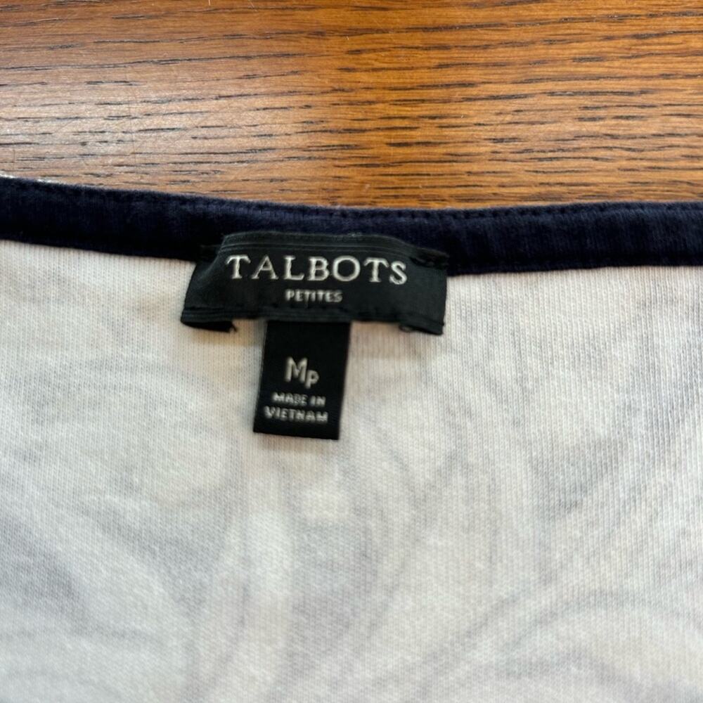 Talbot’s Split Neck Sleeveless Floral Dress - Size Medium Petite - Picture 7 of 7